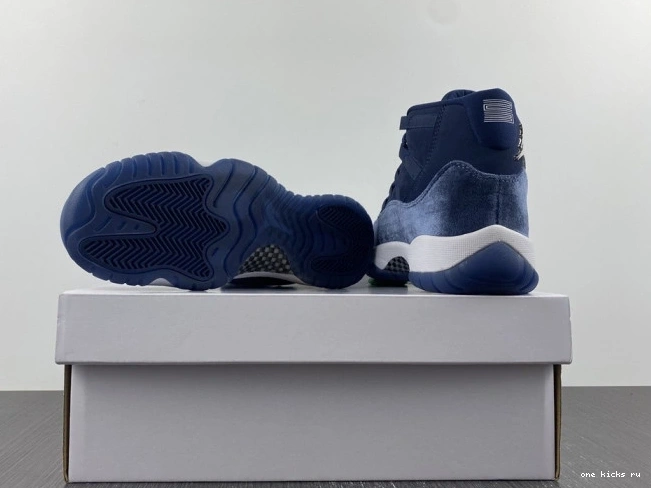 Rep Onekick MIDNIGHT 11 AIR WMNS NAVY AR0715-441 JORDAN VELVET 0806